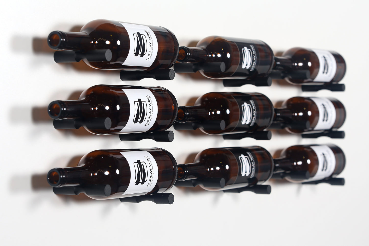Wine Display Pins Black | Label Facing Wall Mount Holders